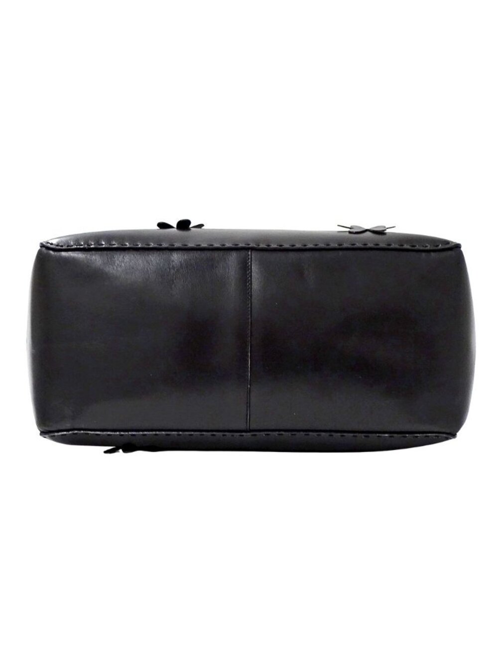 Prada Tote Leather Black Flower - Picture 3 of 13